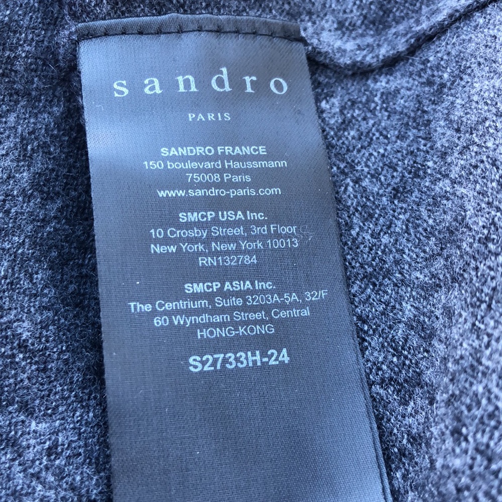 SANDRO PARIS Cashmere/Wool Hoodie(NWT) - Picture 8 of 11